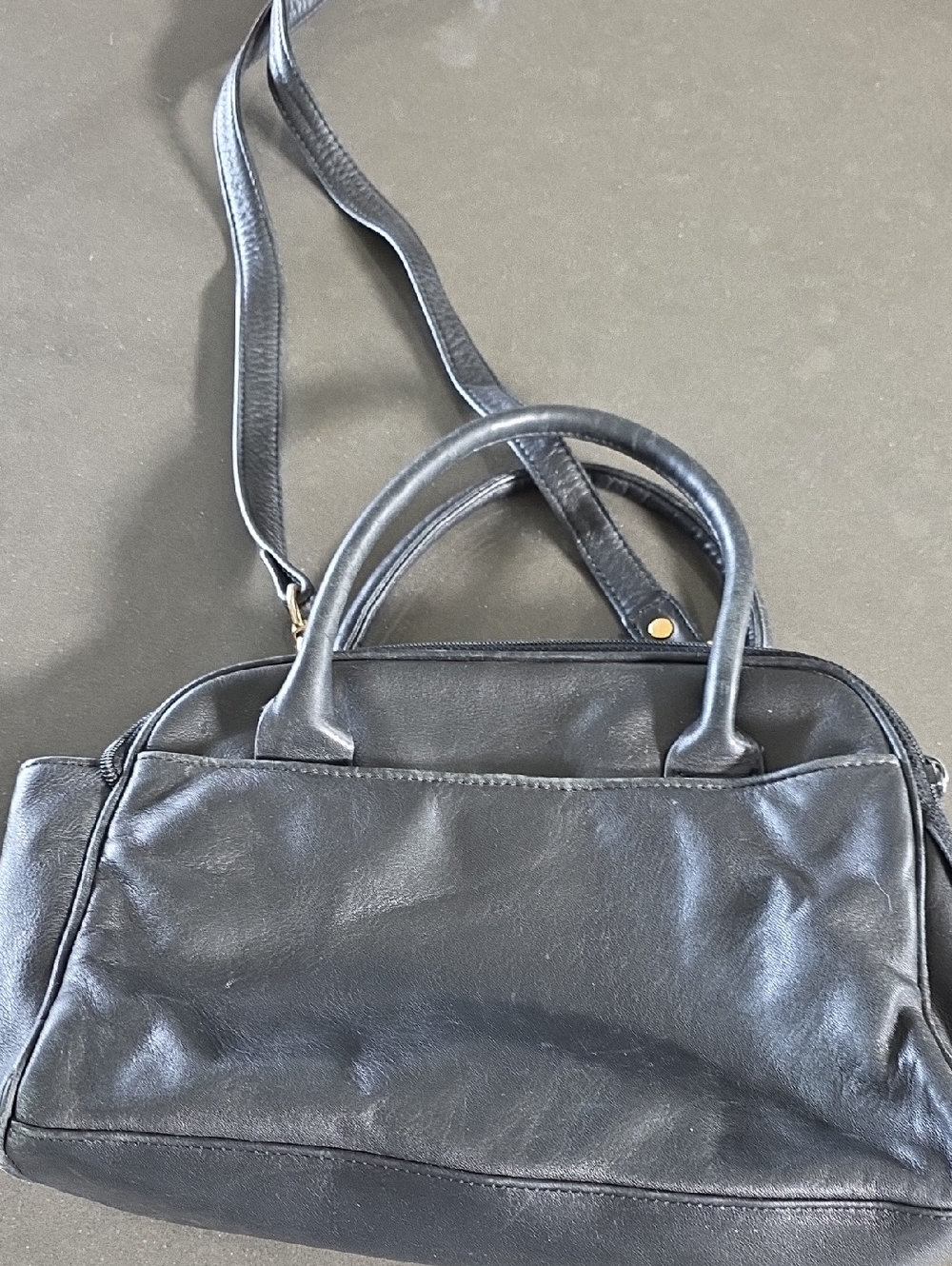 Etienne Aigner Black Leather Crossbody & Top-Handle Bag